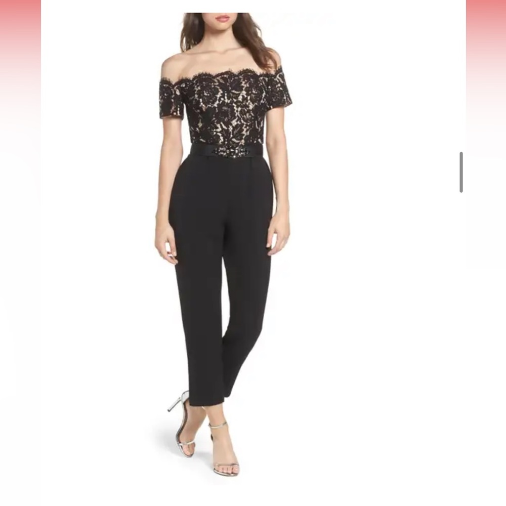 Eliza J Jumpsuit with off the shoulder